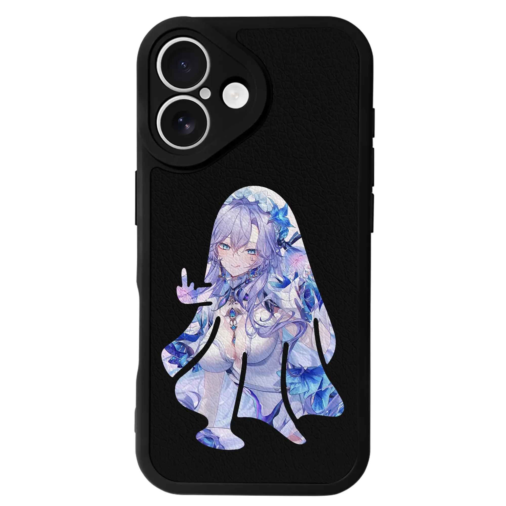 鳴潮 グッズ カンタレラ - IPhone 16シリーズ対応 ・ シリコンスマホケース ・ レザー調 ・ 高精度フィット ・ 耐衝撃 ・ ワイヤレス充電対応 ・ 精密カット